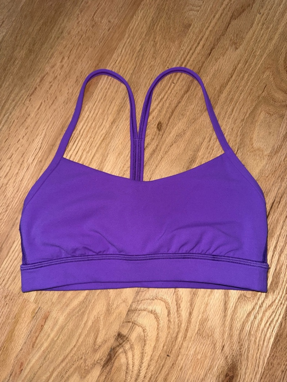 Lululemon Flow Y Bra Nulu *Light Support, A-C Cups Atomic Purple Size 4 - Picture 3 of 7